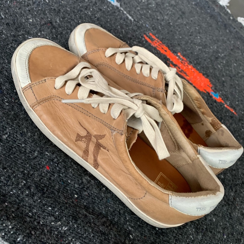 FRYE Dylan Low Lace Vintage Distressed Sneakers